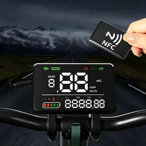 Original F5 Adult Electric Scooter Dashboard Display Screen with NFC Start Card, Waterproof Anti‑Scratch Replacement Dashboard & Quick‑Start NFC Chip Accessory for F5 E‑Scooter Spare Parts