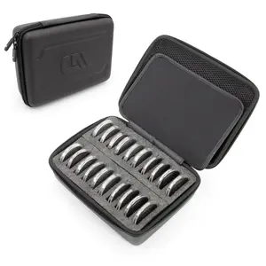 Coin Capsule Holder Case for 40mm Coins – Storage for American Silver Eagle Capsules and Dollar Coin Holders, Fits 20 Coin Capsules Up to 52mm Max