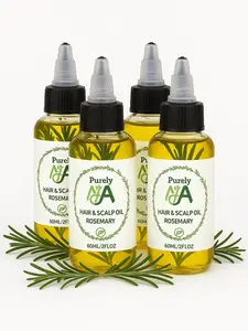 4-pack Rosemary Infused Hair and Scalp Oil 100% Natural
