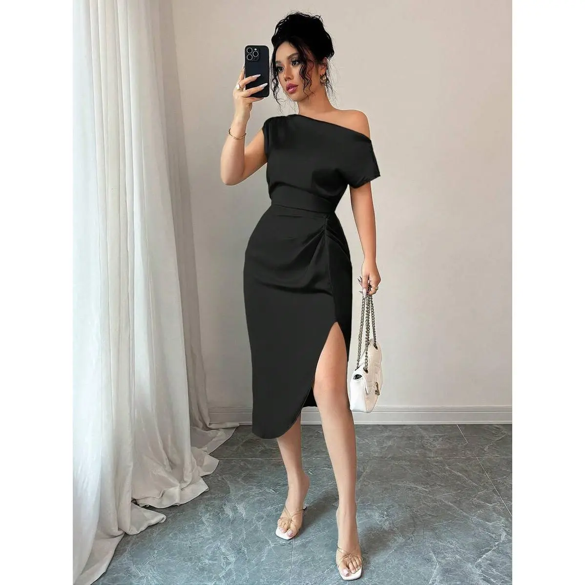 green satin target dress - TikTok Shop