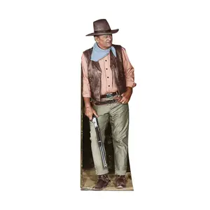 212 MAIN John Wayne Lifesize Cardboard Cutout - Advanced Graphics 2055, 75x24 in Free-Standing Foamcore Board Home Decor Item for Home Use