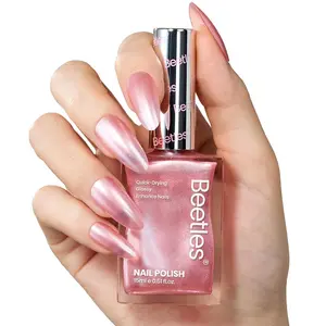 Beetles Pearl Nail Polish ,No UV lamp needed,Long Lasting & Quick Dry,Clear for Women,Nails Art,Nails at home,Manicure Beauty Products Pigment Translucent   #cozyvibes #effortlessbeauty  Salon   Daily Gift Cutics Cosmetic