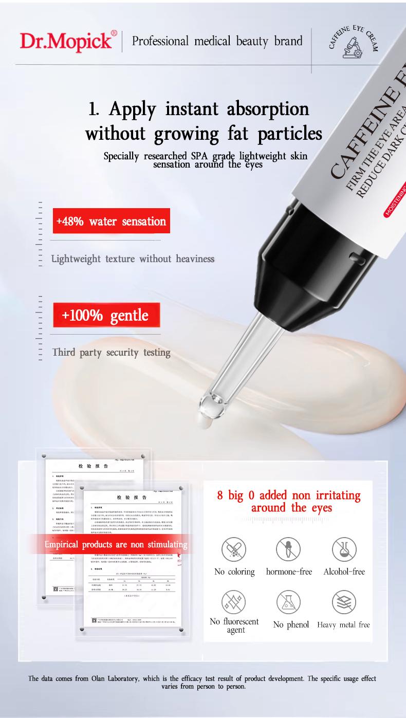 Dr.Mopick Retinol TM 0.1 Caffeine Revitalizing Eye Cream 20g | retinol, eyecream, korean skincare, moisturizer, anti-wrinkle, anti-aging, age-defying, rejuvenate, radiance