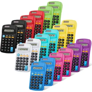 18 count Operation Pocket Size Student Function Calculator Mini Colorful Basic Solar  Calculator Bulk for Student School  Office Desktop Accounting Tools