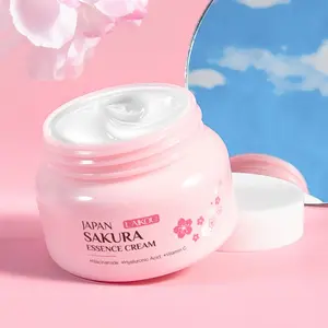 Sakura Essence Cream 60g Hyaluronic Acid Hydrating Moisturizing Skin Care, Nourishing Face Cream for Dry Skin, Daily Use Skincare Routine Deep Moisturizing Cream Hydrate Moisturizer