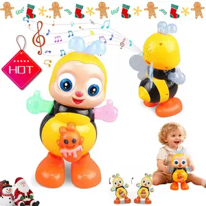 Dancing Bee Toy with Music & LED Lights –Abejita Chiquitita De Plim Fun and Engaging Musical Bee Toy for Children, Preschool Sensory Learning Toy for Toddlers Play