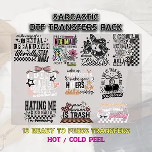Sarcastic DTF Transfer, Sarcastic DTF Bundle, Humorous DTF Prints, Ready to Press, Funny Dtf Print, Dtf Grab Bag, Sarcastic Shirt Transfer