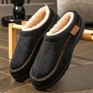 Brand Bdhjydb CYFMYD Men's Indoor and Outdoor Slippers Plush Warm Comfortable Memory Foam Round Toe Home Shoes Winter Casual  Large Size 12 Local Warehouse
