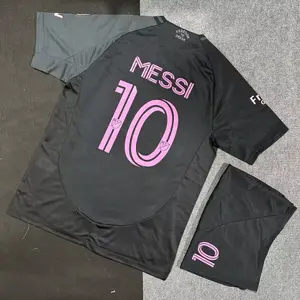 Messi FC 25/26 Away Soccer Jersey, Premium Fabric Breathable Football Kit, Match Fit Fan Shirt for Game Day & Training