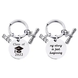 Graduation Gifts Keychain for Senior High School Students Key Ring Engraved Grad Gifts for Boys Girls