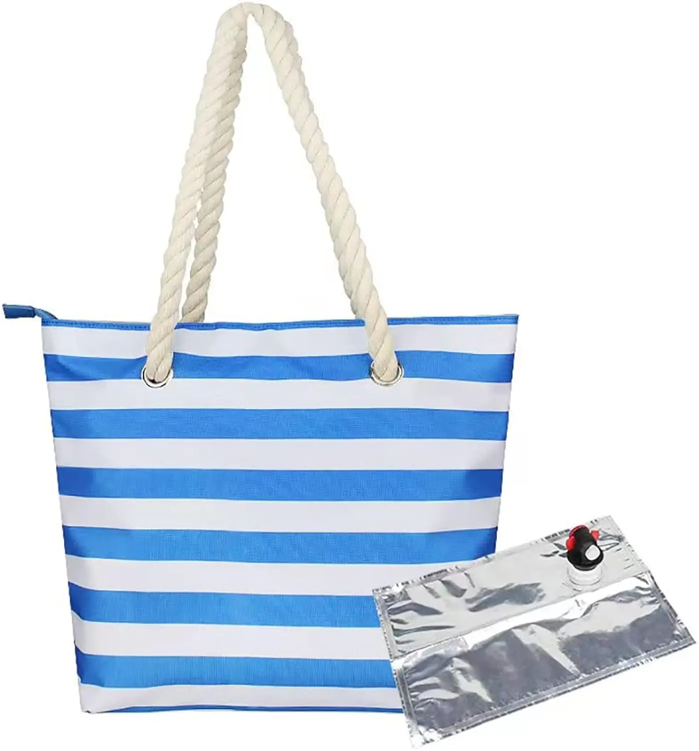 Insulated Wine Dispenser Tote Bag for Women, Perfect For beach