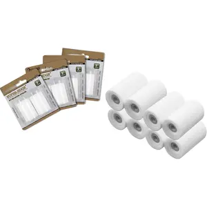 2 Inch Mini   Roller Covers - Concave Design High Density  Roller Refills 8 count for Smooth Even Painting