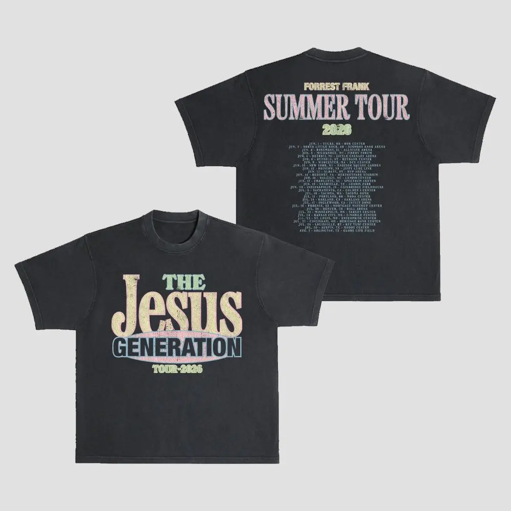 Forrest Frank The Jesus Generation Tour 2026 Graphic T-Shirt, Gospel Concert Tee, Christian Fan Shirt, Unisex Gift T073034