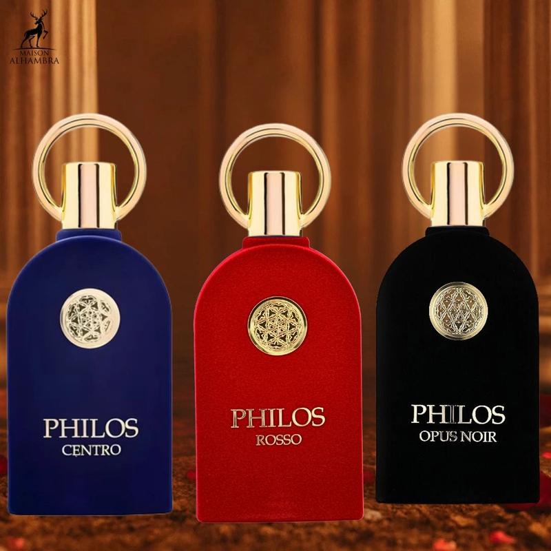 Philos Centro, Philos Opus Noir & Philos Noir Eau de Parfum Sprays 100ml (3.4 oz) by Maison Alhambra | Three Distinct Scents, One Luxurious Collection (Bundle)