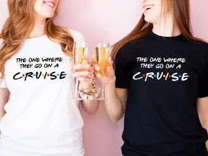 The One Where They Go On A Cruise T-Shirt, Cruise Ship Travel Shirt, Family Vacay Tee, Matching Cruise Tee, Cruise Vacation Shirt, Cruise Lovers T-Shirt.