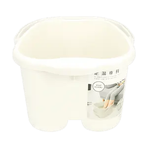 INOMATA Foot Soak Massage Bucket - Japanese Spa Bath, Textured Base for Relaxation, Home Pedicure Essential