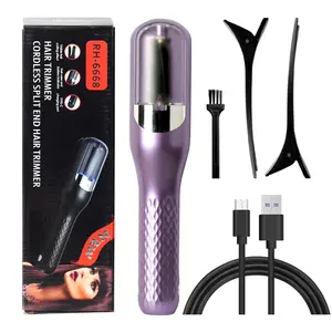 USB Rechargeable Multifunctional Hair Trimmer, Portable Automatic Hair Clipper, Home-Use Electric Razor for Split Ends, Built-In Lithium Battery