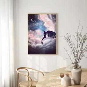 [Sale off up to 50%] How to Train Your Dragon Movie Poster For Living Room Bedroom Décor