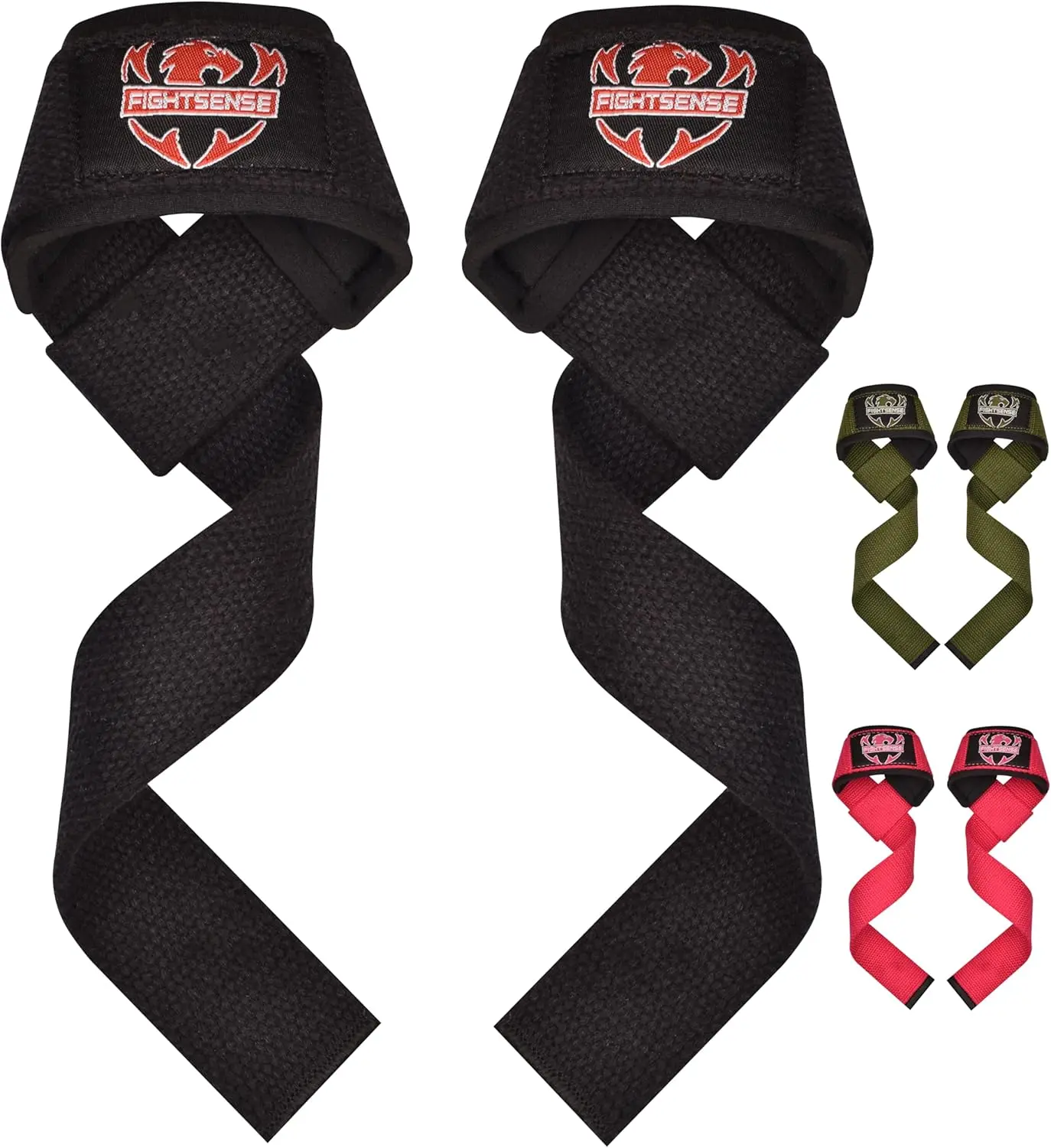 Lifting straps for weightlifting, Gym wrist straps for men women, Neoprene Padded Cotton Weightlifting Straps for Bodybuilding, Powerlifting, Deadlifting and strength training