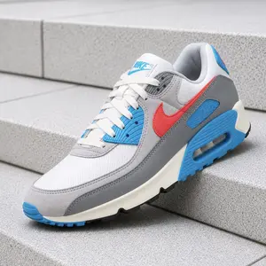 Nike Air Max 90 Wave Pack Cool Grey Infrared IU7543-065 Men's Fashion Sneaker New