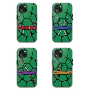 Stylish Teenage Mutant Ninja Turtles themed rugged phone case, compatible with iPhone 17/16/15/14/13/12 Pro Max/Plus, A great gift for family members.