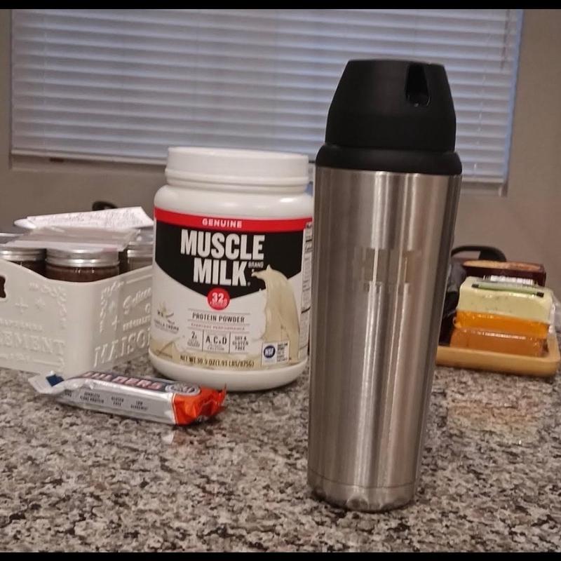 Stainless Steel Protein Shaker Bottle With Locking Lid Breathable Quick Dry Quick Dry Comfortable Breathable