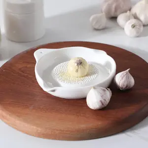 Premium Ceramic Ginger and Garlic Grinder, Effortless Mashing for Fresh Ginger Paste and Garlic Puree, Ideal for Kitchen Use, Kitchen Tool