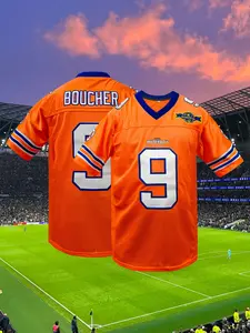 Bobby Boucher #9 The Waterboy Adam Sandler Movie Mud Dogs Bourbon Bowl Football Sports Jersey