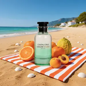 Odosbeauty Ludlow Studio Coastal Citrus Parfum, Aromatic Fruity EDP - 20% Fragrance Concentration, 100ml, Notes of Citrus, Apricot, Lemon, May Rose, Fig - Vacation Vibe Fragrance