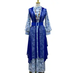 Floral Embroidered Mesh Overlay Dress with Beads: Enchanting Elegance and Grace