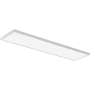Lighting CPANL 1x4 LED Flat Panel Light, 1 Ft. x 4 Ft. LED Light Panel, Ceiling Lighting Fixture, 4000 Lumens, 3500K/4000K/5000K Switchable CCT, Includes Direct Ceiling Mount Bracket, White