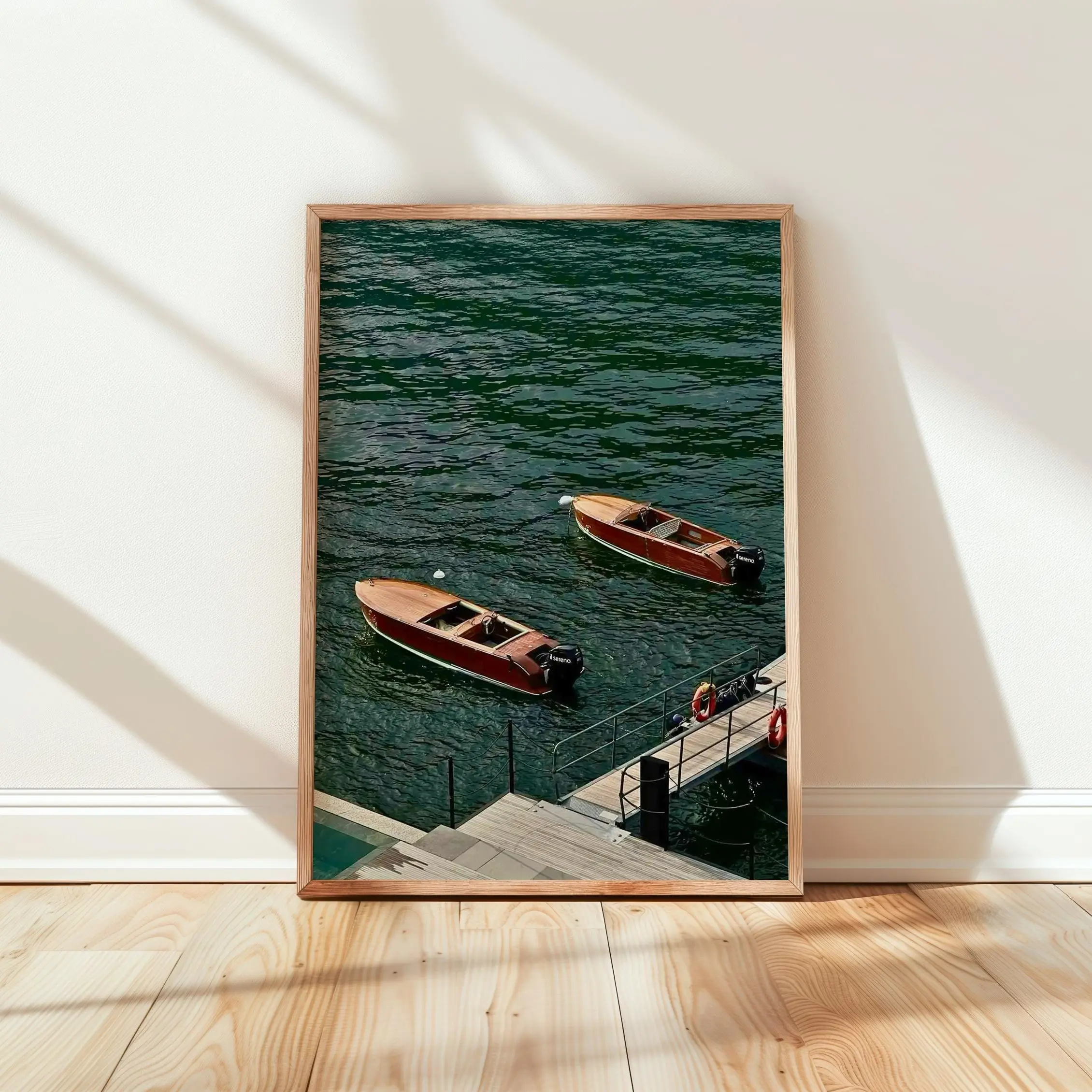 Old Money Yacht Poster No Frame, Lake Como Wall Art, Luxury Boat Print, Coastal Italian Decor, Quiet Luxury Aesthetic Poster