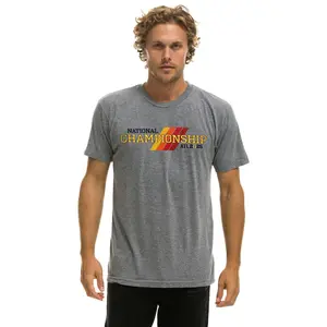 CFP NATIONAL CHAMPIONSHIP 2025 CREW TEE SHIRT - HEATHER GREY