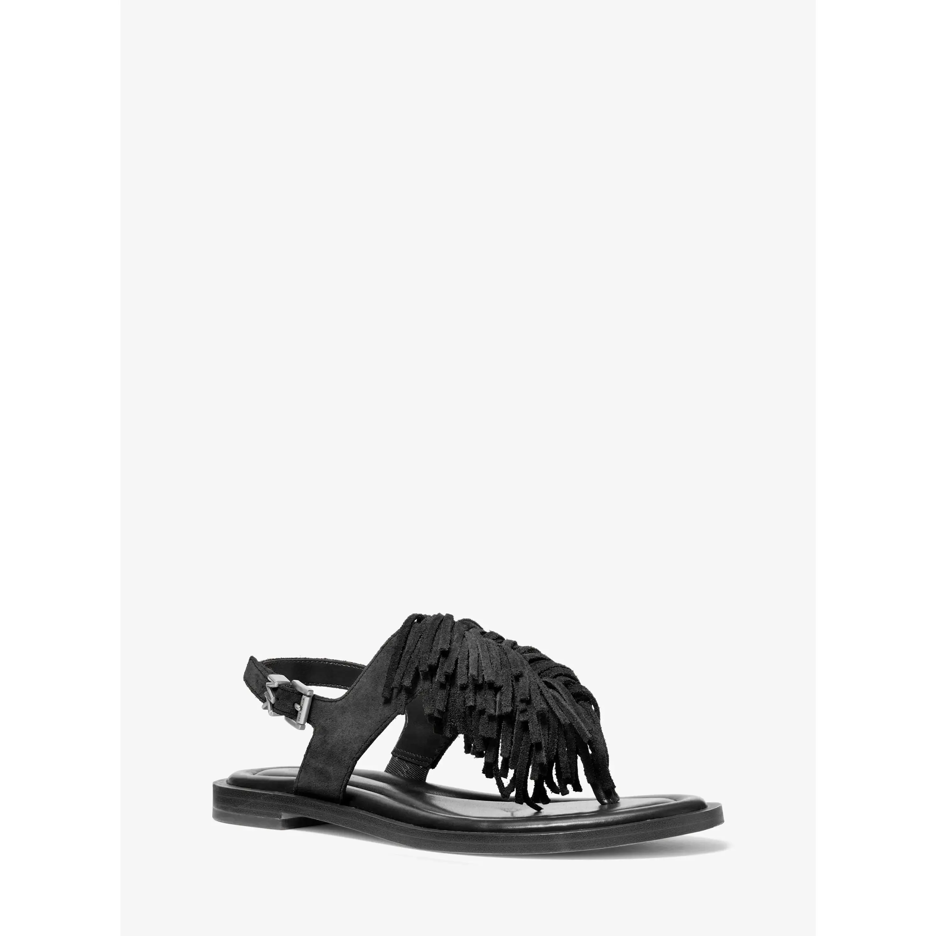 Indra Fringed Suede Sandal