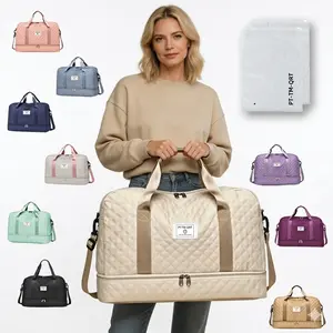 New multifunctional large travel bag—carry-on luggage bag with large capacity for fitness, unisex crossbody outdoor sports bag, handheld option, can attach to a suitcase; supports customization and wholesale.
