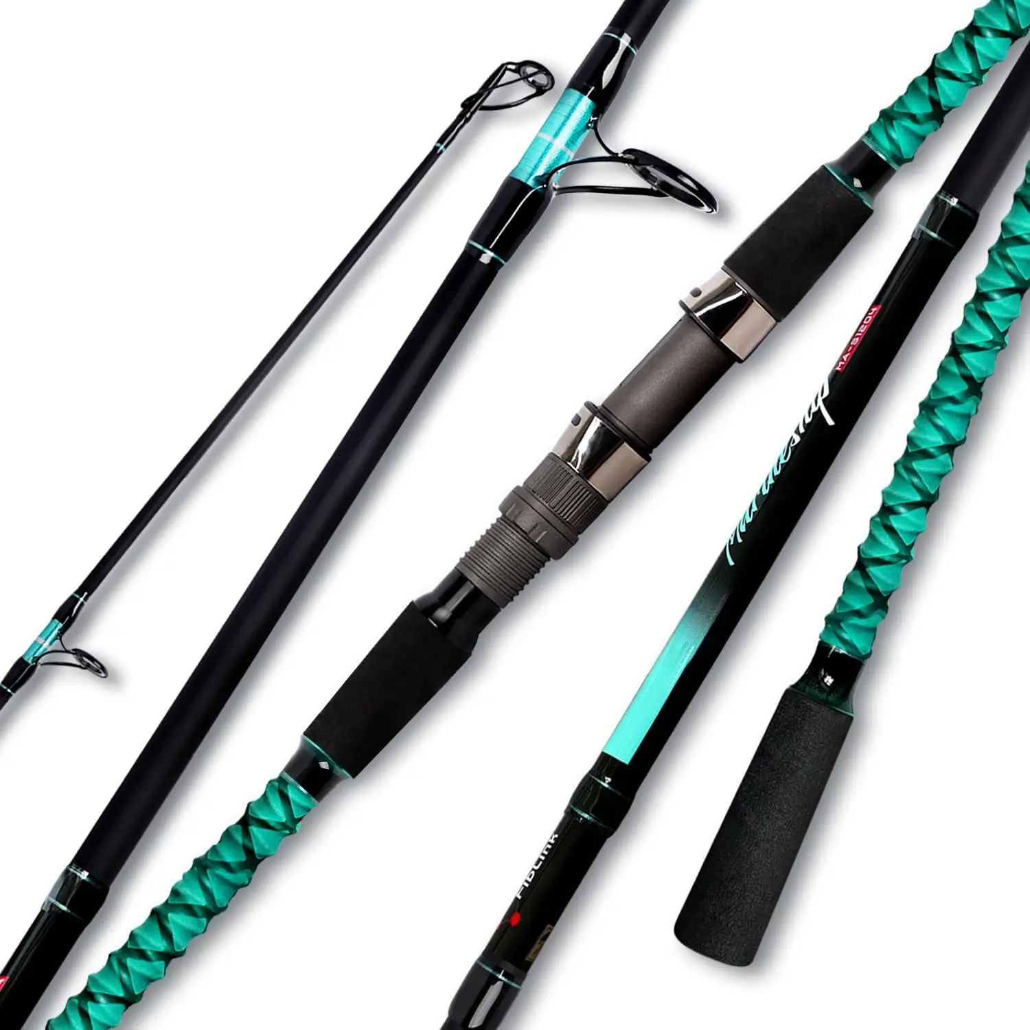 Surf Fishing Rod Portable Travel Surf Spinning Rod 2 count/3 Piece/4 Piece Carbon Fiber Saltwater Fishing Rod 9'/10'/12'/13'/15'