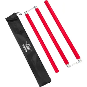 Foam Padded Three Section Bo Staff for Safe Practice Training with Carry Bag Case
