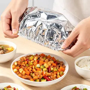 Home dining table & food container aluminum foil heat-retaining cover, kitchen food insulation and freshness keeping, high-quality aluminum foil.