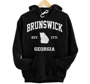 Brunswick Georgia GA vintage state Athletic style Hoodie, Sweatshirt, T-Shirt