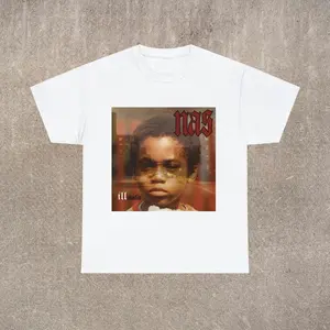 Rare 90's Hip Hop T-shirt - Nas Illmatic Album Cover - Unisex - Classic Fit - Vintage Rapper Tee - Gifs