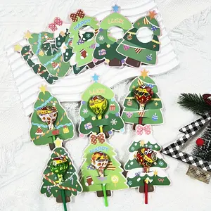 Christmas Cute Tree Lollipop Decoration Cards, 60-90pcs, Perfect for Birthdays & Holidays, Candy Gift Bags, Event Decorations