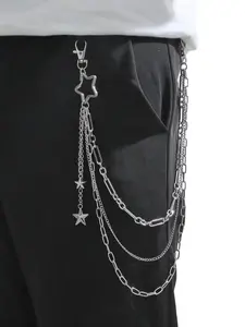 Punk Style Star Charm Decor Chain Pants Chain, Fashionable Pants Chain for Men & Women, Trendy All-match & Exquisite Pants Chain for Birthday Gift