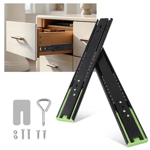 【GARVEE】Heavy Duty Full Extension Drawer Slides Rails, Side Mount Ball Bearing, 100LB Load Capacity, Available in 12, 14, and 16 Inch Sizes, Suitable for Dressers, Cabinets, Kitchens, and File Cabinets