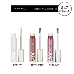 [LIVE Exclusive] M·A·C Lipglass Air Signature Trio