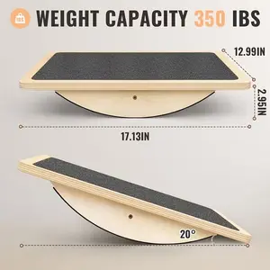 Balance Board for Adults - Anti-Slip Wobble Board 350lbs for Core & Stability