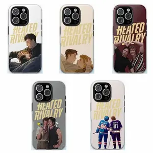 Heated Rivalry Romance Ilya Rozanov Shane Hollander Sports Bookish Fan Art Trendy Tough Phone Case. Athletic Aesthetic Heavy Duty Shockproof Protective Smartphone Cover for iPhone 17 Pro Max 16 Air 15 14 13 12 11.