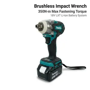 Makita DTW004 18V Cordless Impact Wrench For Wind Tower Anchor Bolts A 4 Mode Tool With 14.4cm Compact Body garage use ideal