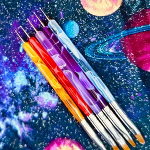 Double-Ended Nail Art Brushes| Gel Brush And Nail Dotting Pen