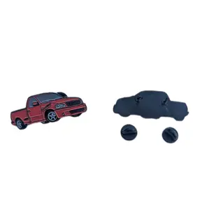 Pin Red Truck For Caps  Clothing Enamel Badge Pick Up Lightning Trucking pin