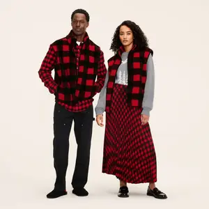 Adult Buffalo Check Fleece Vest - Woolrich Adult Buffalo Check Fleece Vest - Woolrich